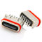 Female Horizontal SMT 6 Pin Connector USB3.0 USB3.1 For Charging