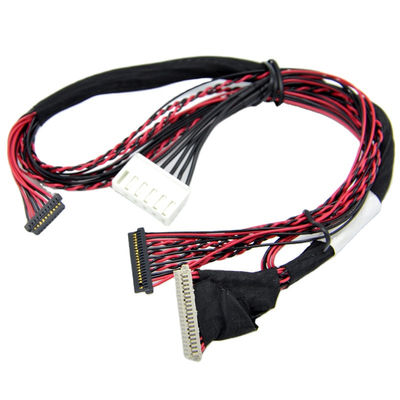 20pin 30pin Custom Cable Assemblies LCD LVDS Shield Flat Flexible