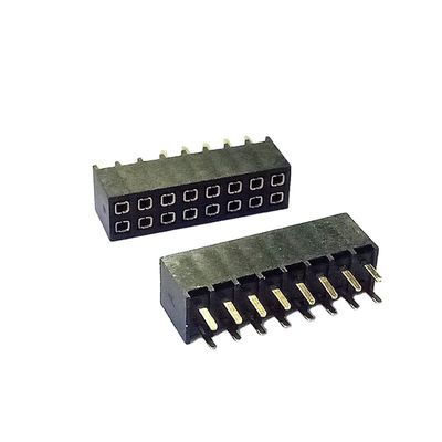 Custom 2.54mm Pitch Double Row Box Header Connector For Data Transfer And Charging