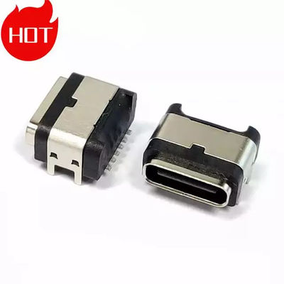 Waterproof Micro Mini Usb Type C Charging Connector 24pin With Metal Housing