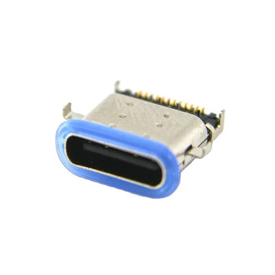 24Pin USB Type C Connectors Female Waterproof Mid Mount SMT