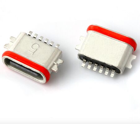 Professional Manufacturer of Waterproof USB Type C 6P Full SMT Connector IP67 USB 3.1 SMD Connector