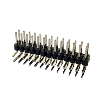 PA9T Dual Single Row DIP 90 Degree Pin Connector Pin Header 1.27 Mm Pitch