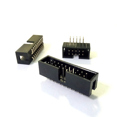 Right Angle 2.54mm 6 Pin Box Header Connector Dual Row Pin Header