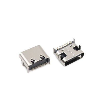 Micro USB Type C Connectors 6 Pin SMD 3.1mm Female SMT