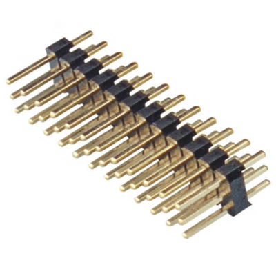 Triple Row 2.54 Mm Pin Header Dip 2 Pin Male Header Connector For PCBA Industry