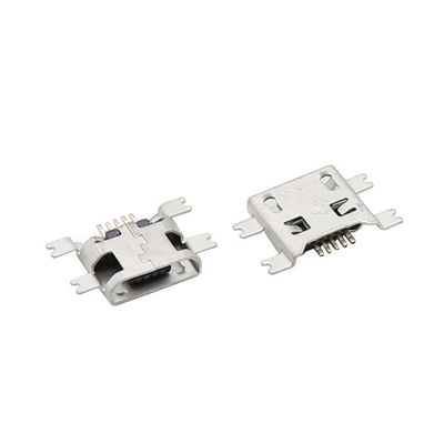 Sink Type Panel Mount Micro USB Female Charging Socket Connector 1.17mm SMT