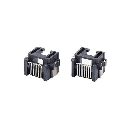 Sinking Type Mid Mount RJ45 PCB Connector Female Modular Jack DIP Right Angle