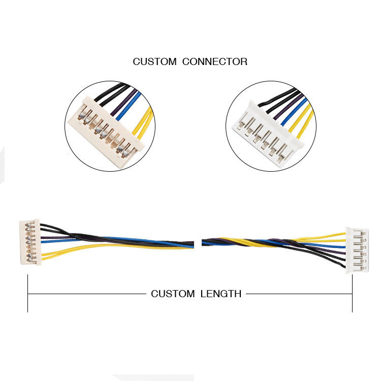 1.25mm 9pin Wire Harness Cable Assembly HRS DF14-9S-1.25C To JST SPH-002T-P0.5S