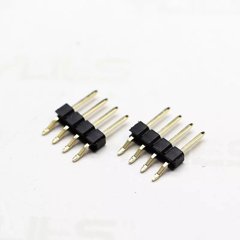Plastic Right Angle Curved SMT Single row Pin Header 2.54mm Positions 2-40pin