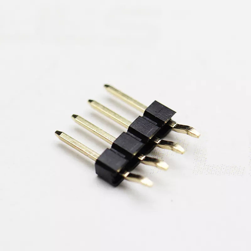 Plastic Right Angle Curved SMT Single row Pin Header 2.54mm Positions 2-40pin