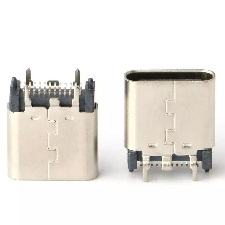 USB 3.1 Female 24pin USB C Type Connector Vertical Patch High Speed