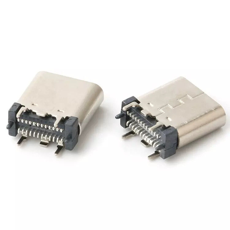 USB 3.1 Female 24pin USB C Type Connector Vertical Patch High Speed