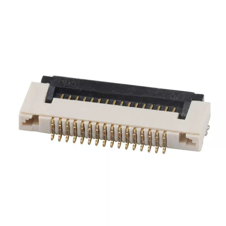 1.5H Right Angle 0.5mm Pitch FPC Connector SMT ZIF Type 4-60Pin