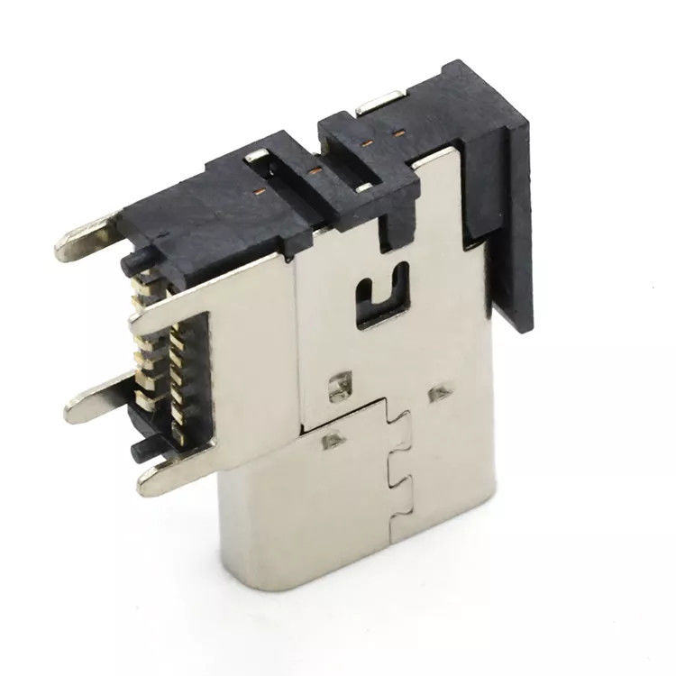 Upright Side USB 3.1 Type C Connectors Female Socket 16Pin