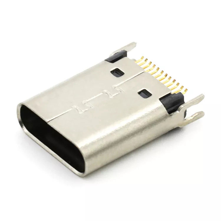Female Socket 24P USB 3.1 TYPE C Connectors 180degree For 1.0mm PCB