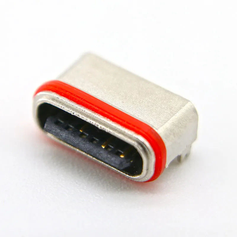 Female Horizontal SMT 6 Pin Connector USB3.0 USB3.1 For Charging