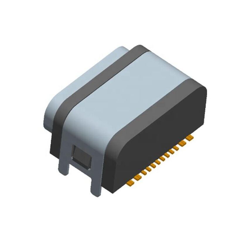 16pin USB Female Connector Waterproof Type-c Socket SMT IPX7