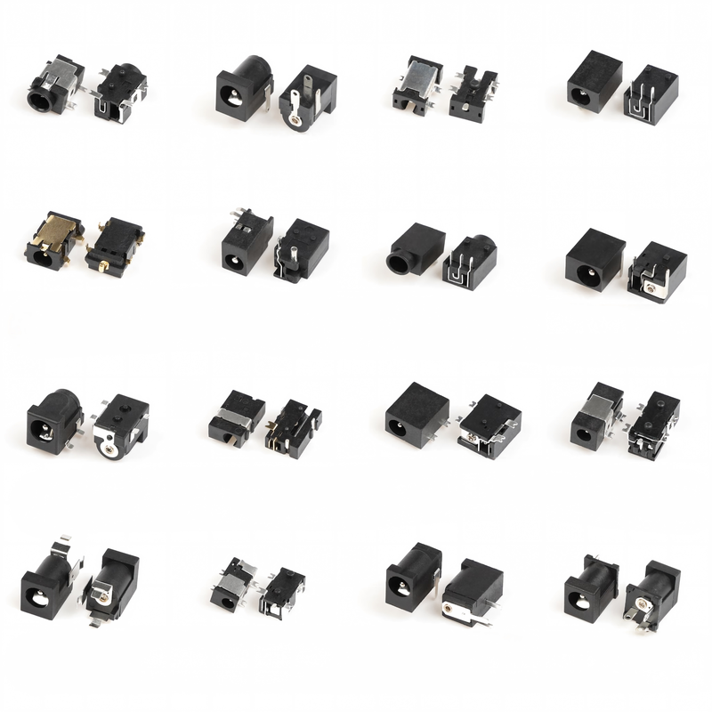 5 PIN DC-058-1.3mm DIP Brass Contact Nylon Housing DC Power Adapter Plug Female Jack
