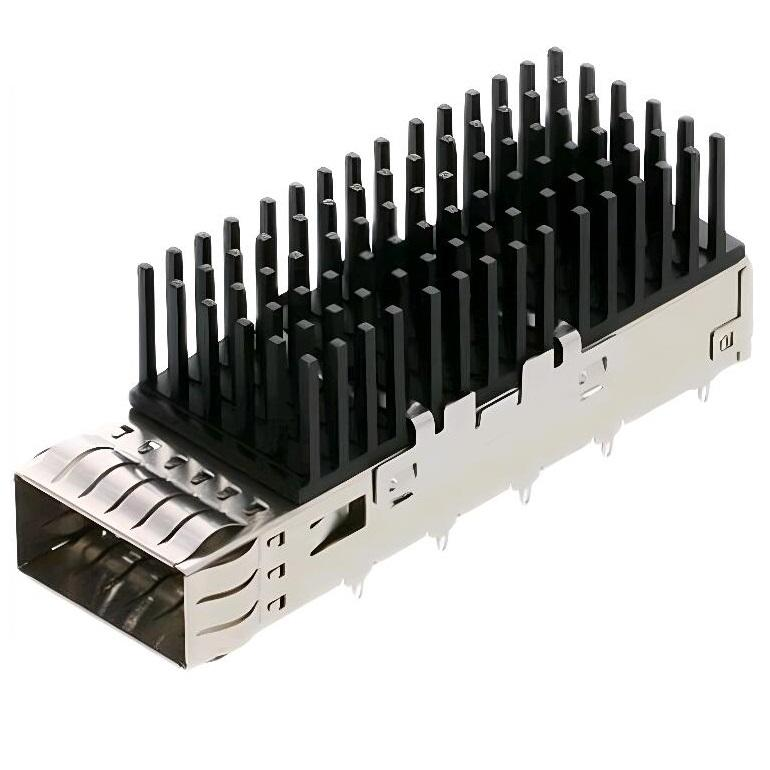 With Light Pipe Through Hole Right Angle Socket with Rack 2x5 Connector SFP+ Cage