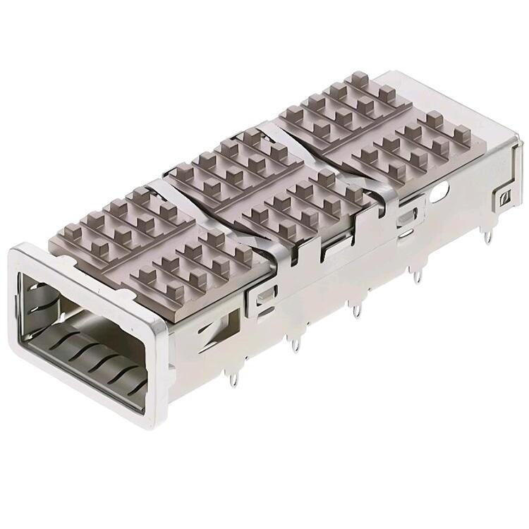With Light Pipe Through Hole Right Angle Socket with Rack 2x5 Connector SFP+ Cage