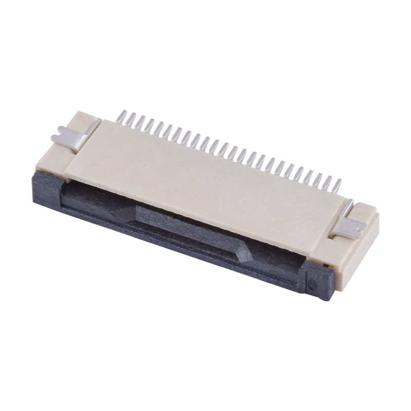0.5mm Pitch 24P FPC Connector H2.0 Flip Lock Bottom Contact SMD Socket for TFT LCD Display Touch Panel Camera Module PCB
