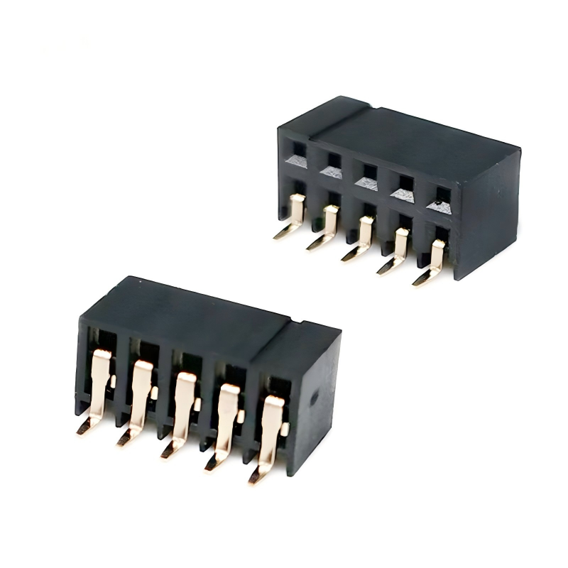 Customized 2.54mm Pitch Female Headers, Two-Row for Industrial Automation Control System