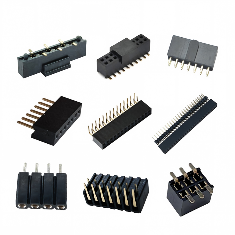 Customized 2.54mm Pitch Female Headers, Two-Row for Industrial Automation Control System
