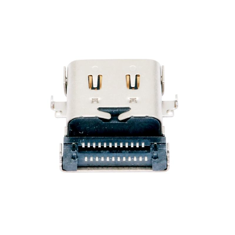 Customized Type-C USB 3.2 40 Gbps Waterproof U4 24 Pin SMT DIP PCB Female Connector Gold Plating 5A Current