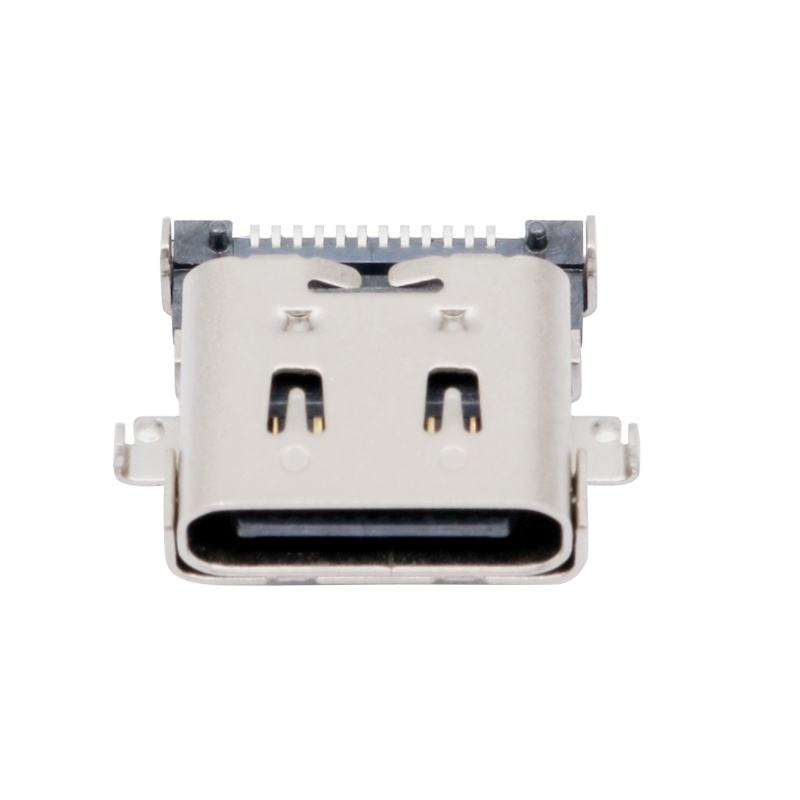 Customized Type-C USB 3.2 40 Gbps Waterproof U4 24 Pin SMT DIP PCB Female Connector Gold Plating 5A Current