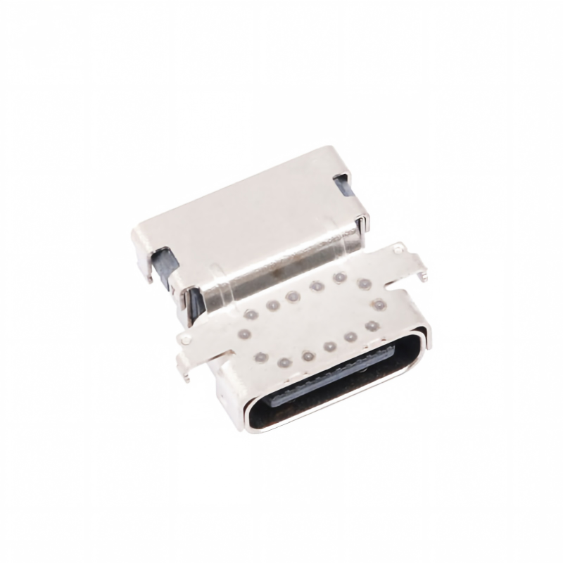 Customized Type-C USB 3.2 40 Gbps Waterproof U4 24 Pin SMT DIP PCB Female Connector Gold Plating 5A Current