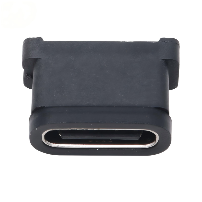 USB 3.2 Type-C 40 Gbps Waterproof U4 Socket 24 Pin SMT DIP PCB Female Connector Gold Plating Stainless Steel 5A 100V AC 