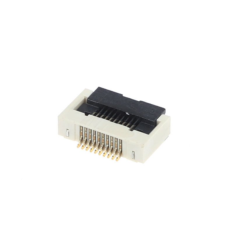 0.5mm Pitch Butterfly Lock FFC/FPCH Connector Horizontal Lower Connection with 2.55H Height Flip Cover for Flat Flex Electronics