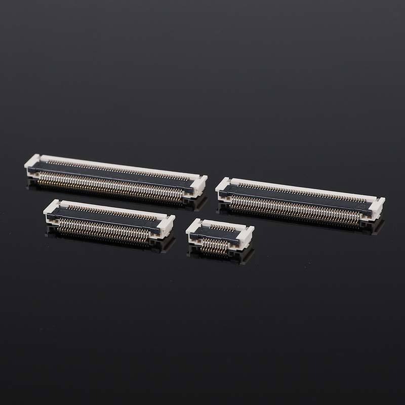 Gold-plated 0.5mm Pitch FPCFFC Connector 2.7H Post-Pressure Horizontal SMD 10-68Pin 50V 0.5A