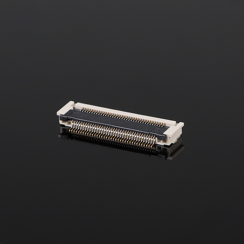 Gold-plated 0.5mm Pitch FPCFFC Connector 2.7H Post-Pressure Horizontal SMD 10-68Pin 50V 0.5A