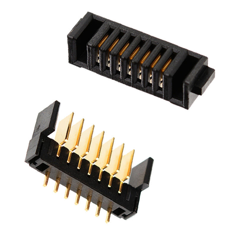 7-PIN Fingerprint Lock Battery Holder Connector 2.0mm Spacing Insert Blade PBT Material Phosphor Bronze Contacts