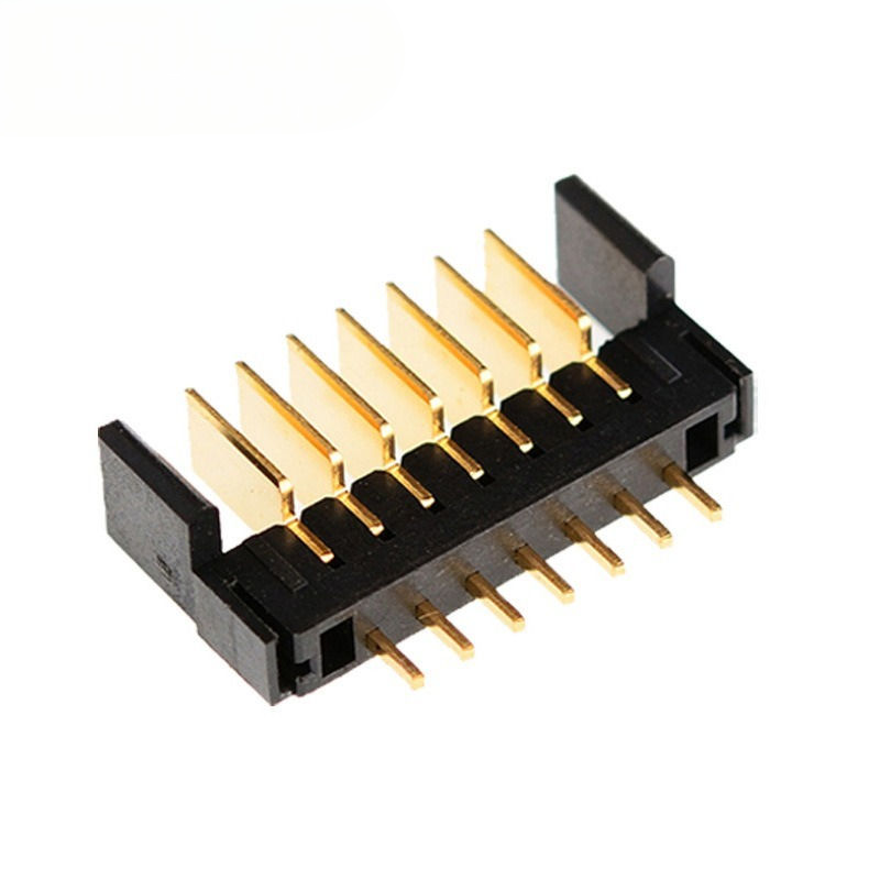 7-PIN Fingerprint Lock Battery Holder Connector 2.0mm Spacing Insert Blade PBT Material Phosphor Bronze Contacts