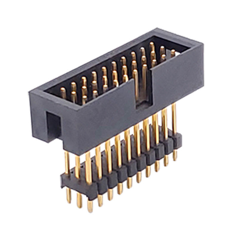 2.54mm Pitch Black 2x5pin Box Header Connector DIP Two-Row Pin Socket Customizable Headers & Wire Housings