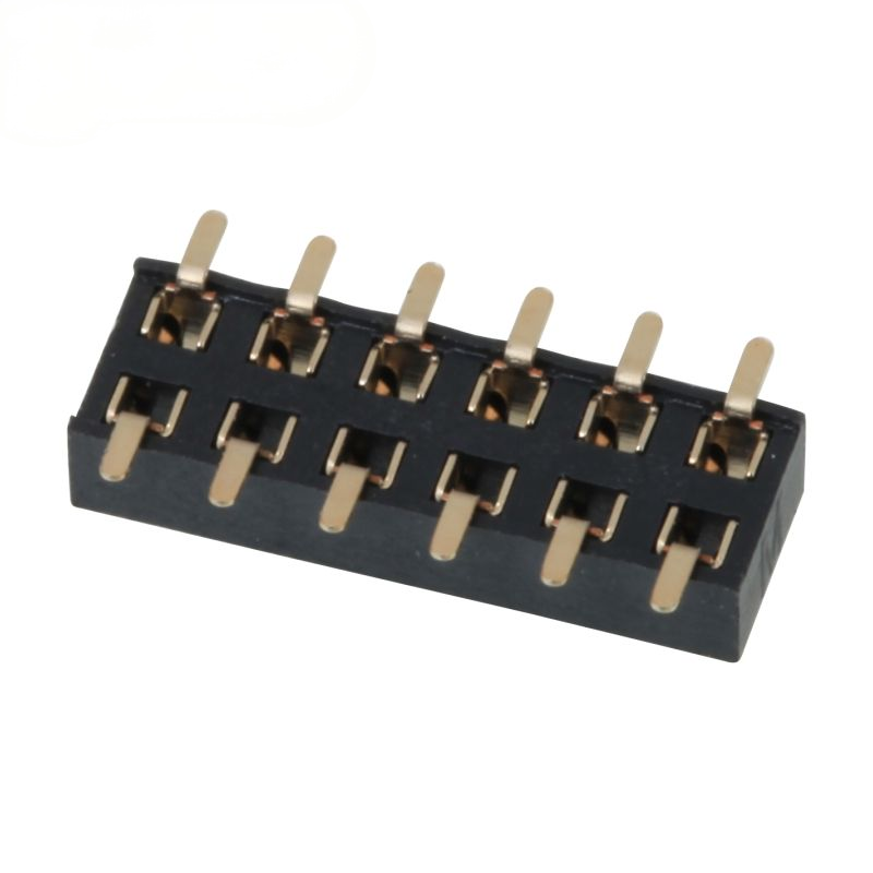 SMD 2.0mm Connector Female Header Dual Row Bottom Entry Gold Plated Pin Female Header