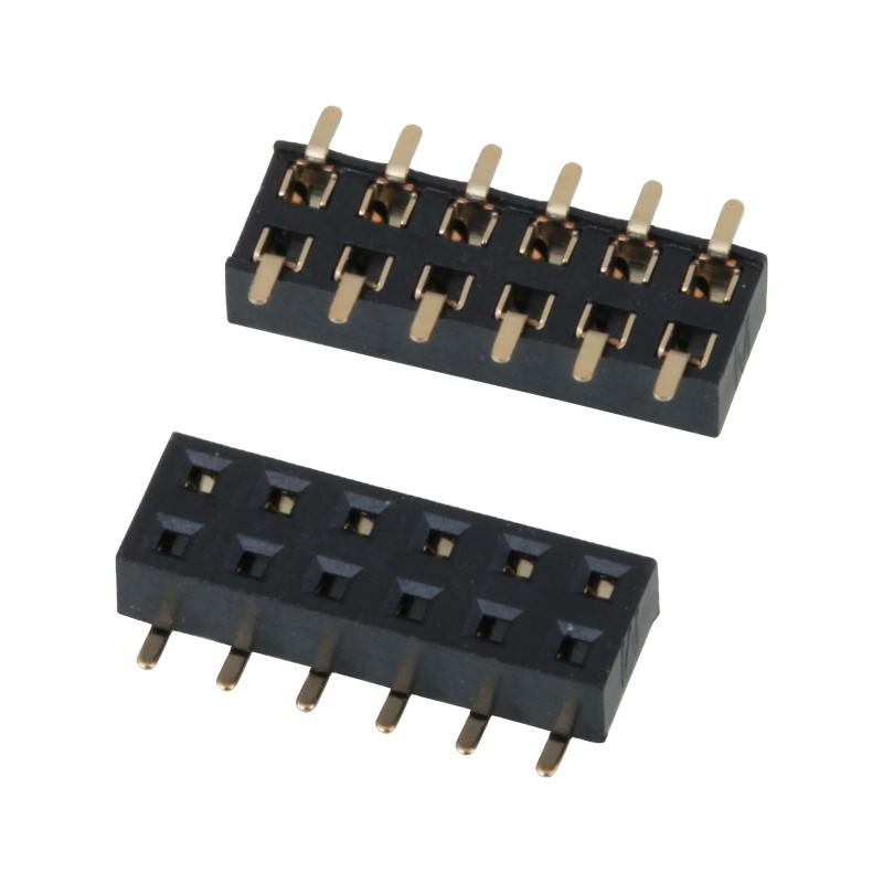 SMD 2.0mm Connector Female Header Dual Row Bottom Entry Gold Plated Pin Female Header