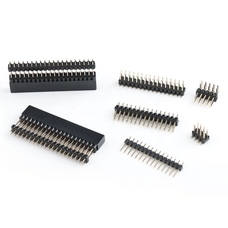 Dual Row 2.54mm Pitch Pin Header Connector Heightening 2*20pins Straight Stacking Header 0.1 Inch Pin Female Header