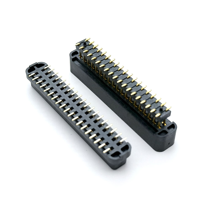 2.54mm Pitch Double Row 38Pin SMT Brass Contacts Male/Female Gold Plated 3U Board-to-Board Connector Automotive IP65