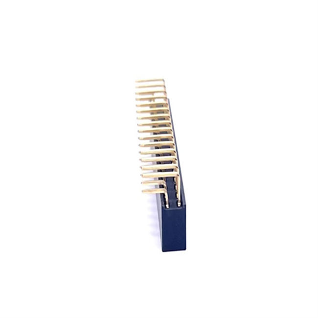 Double Row 2.0 Pitch Right Angle Plug H 6.35mm Female Pin Header Connector Plastic Brass Contact PCB