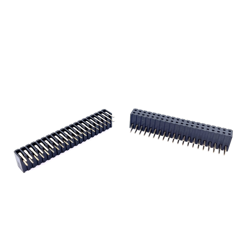 ODM 2.0mm Pitch 90 Degree Dual Row Brass Contact IP67 Automotive 2x20 Pin Female Header