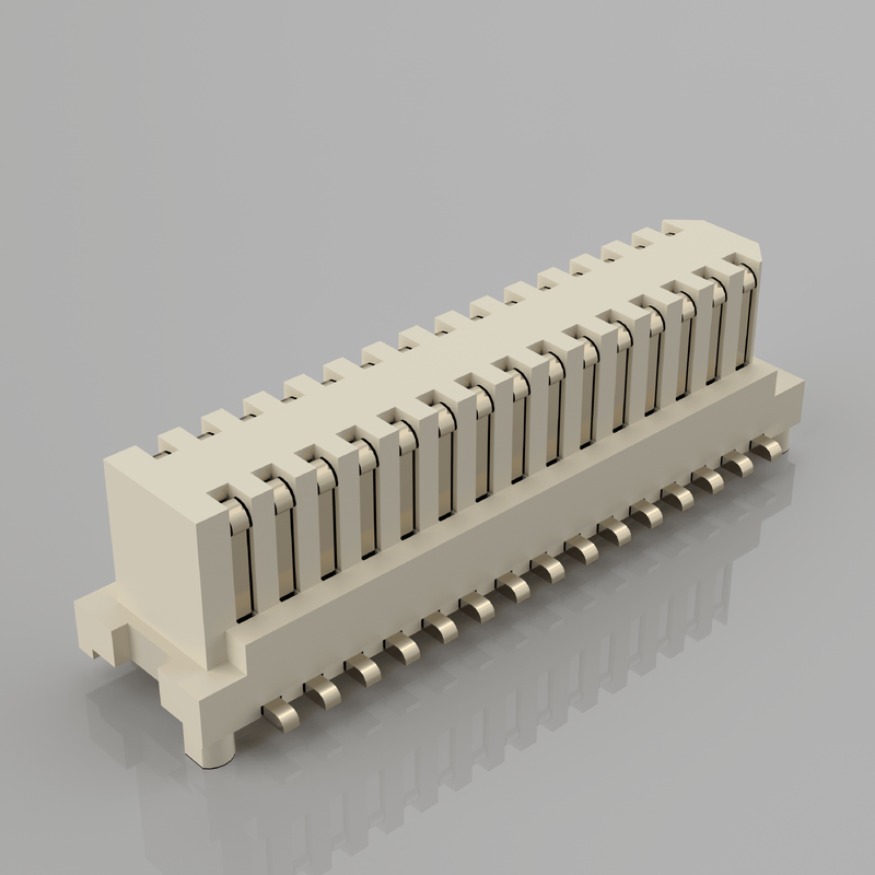 Male 0.5mm Pitch Single Slot Board-to-Board & Mezzanine Connectors Right-angle Connector for PCBA