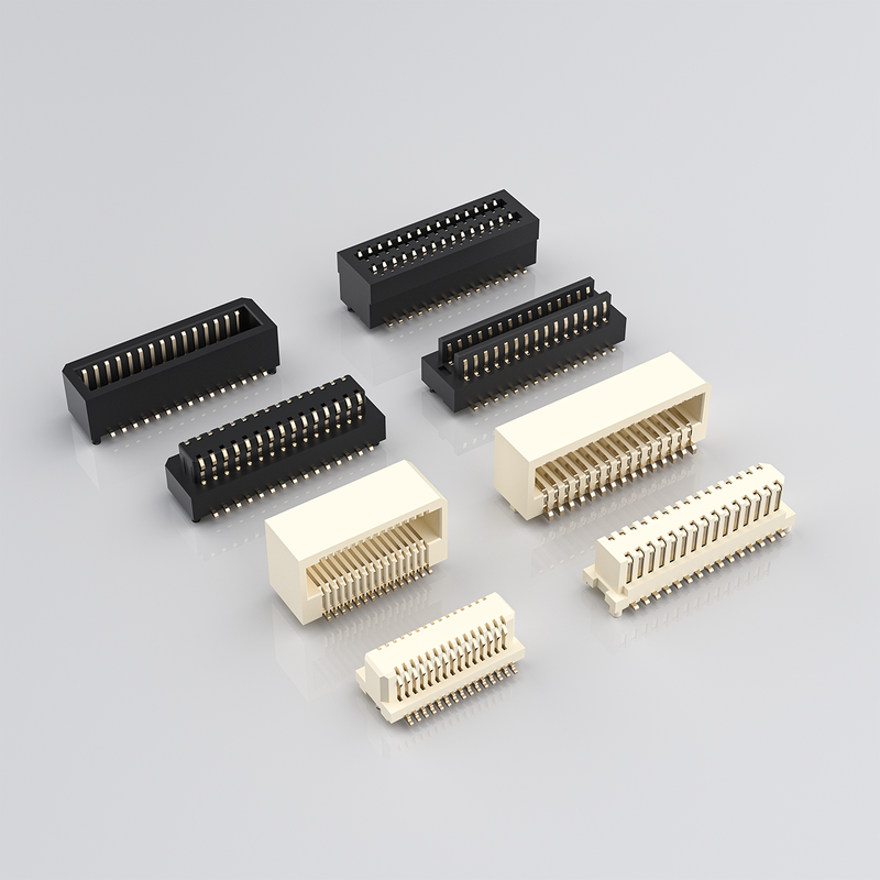 Male 0.5mm Pitch Single Slot Board-to-Board & Mezzanine Connectors Right-angle Connector for PCBA