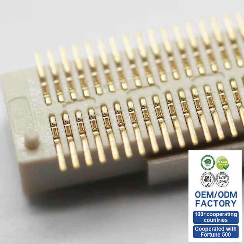 0.5mm Pitch Board-to-Board Connector BTB Male Female Right Angle Side Entry SMT Header for Smartphone & Drone PCB