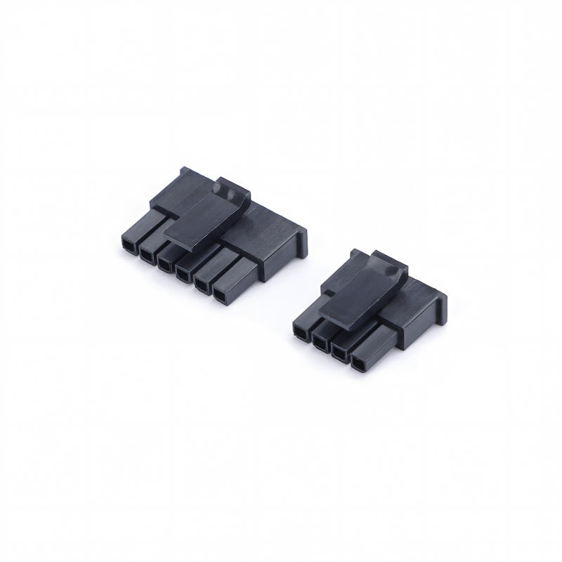 Single Row Male Power Plug 3.0mm Pitch Connector with Rubber Shell Buckle 5557 for PCB Wire Board Connectors