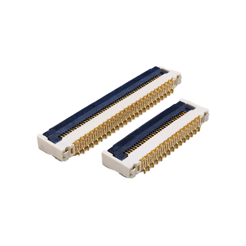0.5mm Pitch 30/40/50P Gold-Plated H5.9 FPC Connector Vertical Patch Flip-Top with Lock FFC Connector