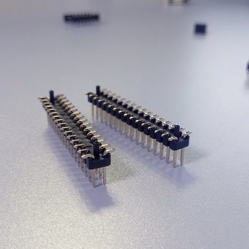 Double Row 1.27mm Pitch SMT Pin Header Connectors 40 Pin Female Header